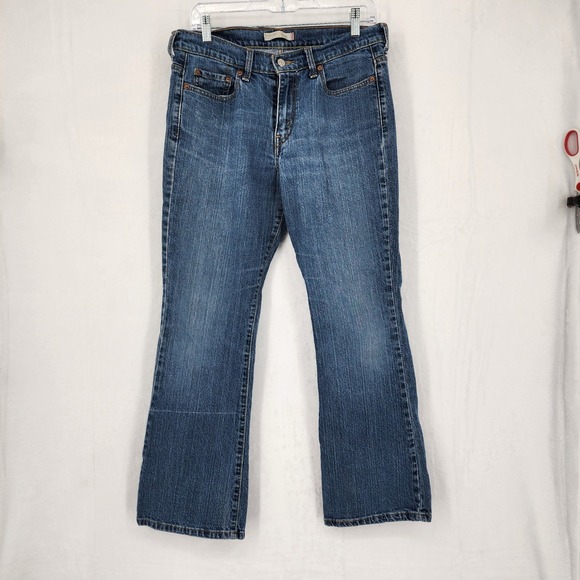 Levi's Denim - Levis Bootcut Jeans Womens 10 Short Mid Rise Y2K Medium Wash Stretch